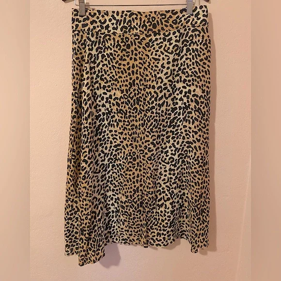Faithful the Brand Valois Leopard Print Midi Skirt Size 8 - Picture 6 of 10